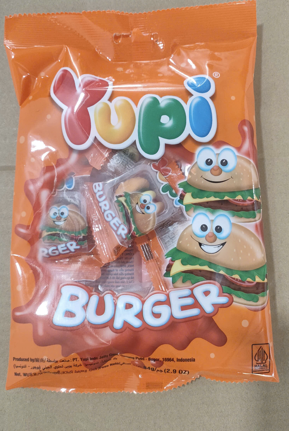 Kẹo Dẻo Burger Yupi 84g